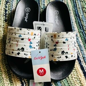 Cat & Jack White Sandals Playful Design